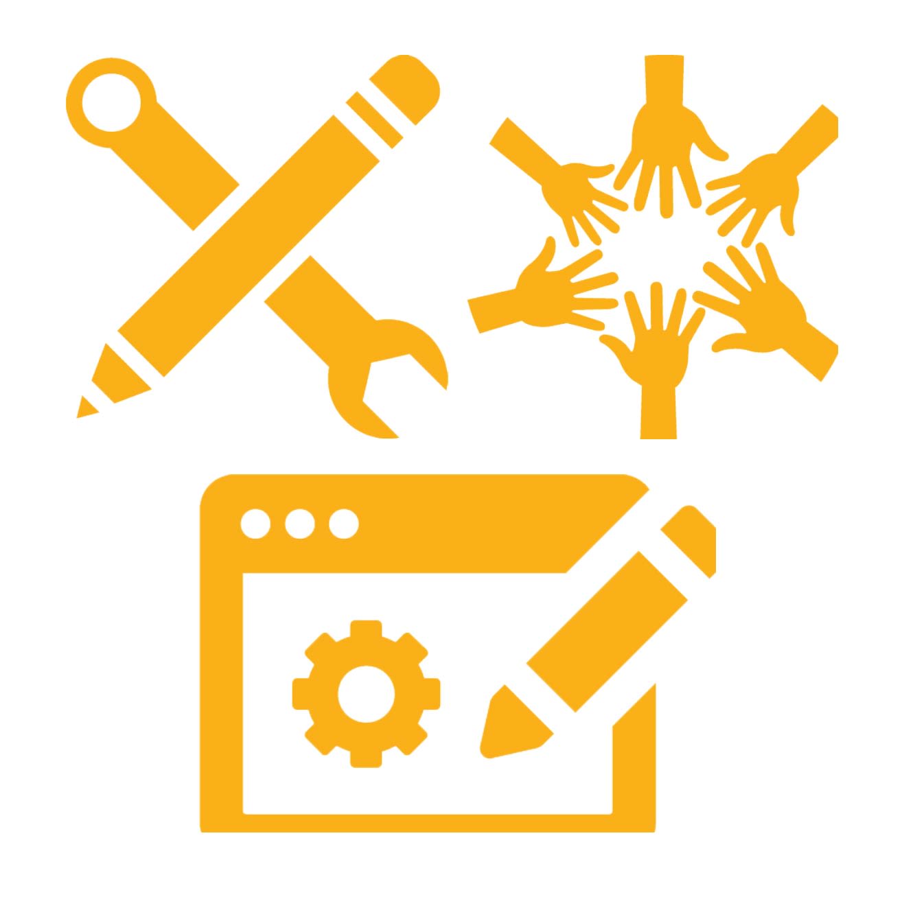 Icons for the various levels of TiLED Solution Services.