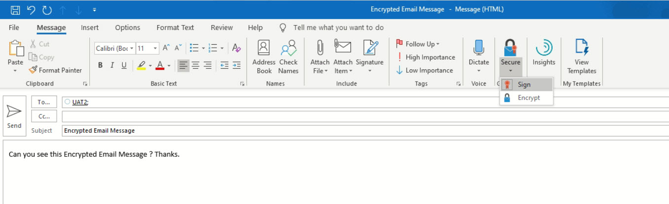 outlook private keys