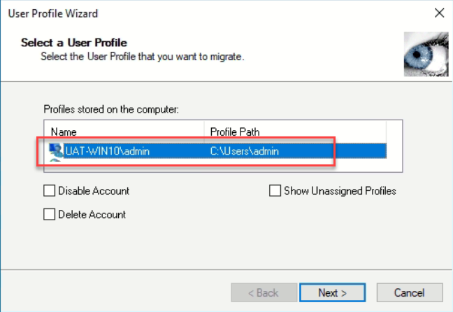 convert domain account to local account windows 10