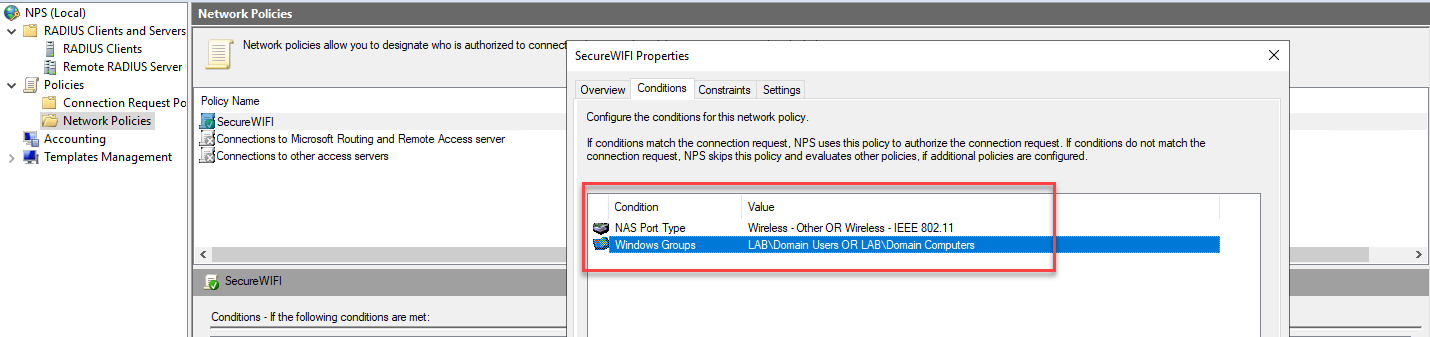 aruba setup peap connection for mac