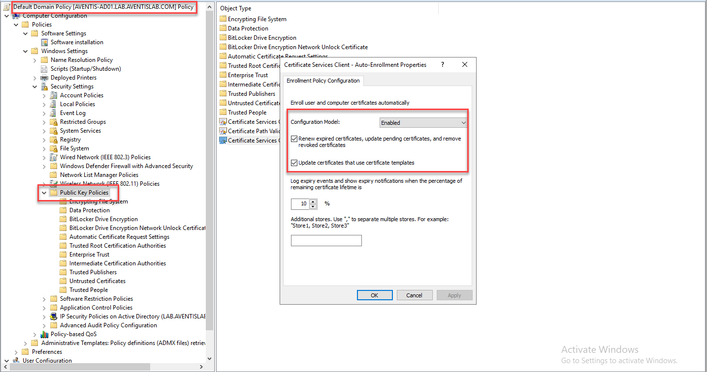 Auto Enroll Certificates with Group Policy - AventisTech With Update Certificates That Use Certificate Templates