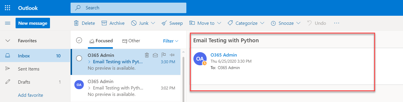 Python: Send Email via Office 365 - AventisTech