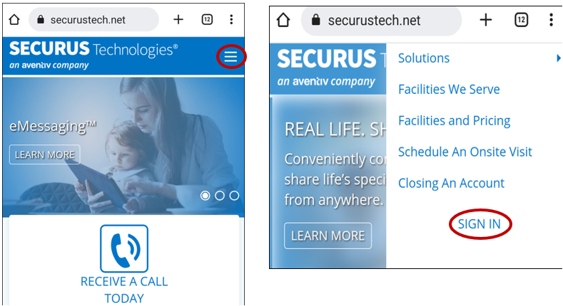 Securus Browser Icon Securus Technologies | How do I get setup for eMessaging using an ...