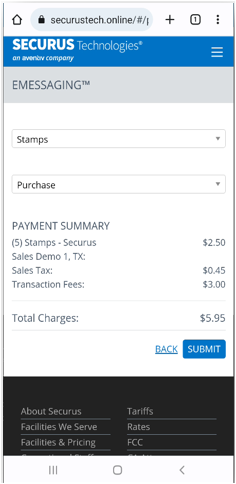 Securus Browser Icon Securus Technologies | How do I get setup for eMessaging using an ...