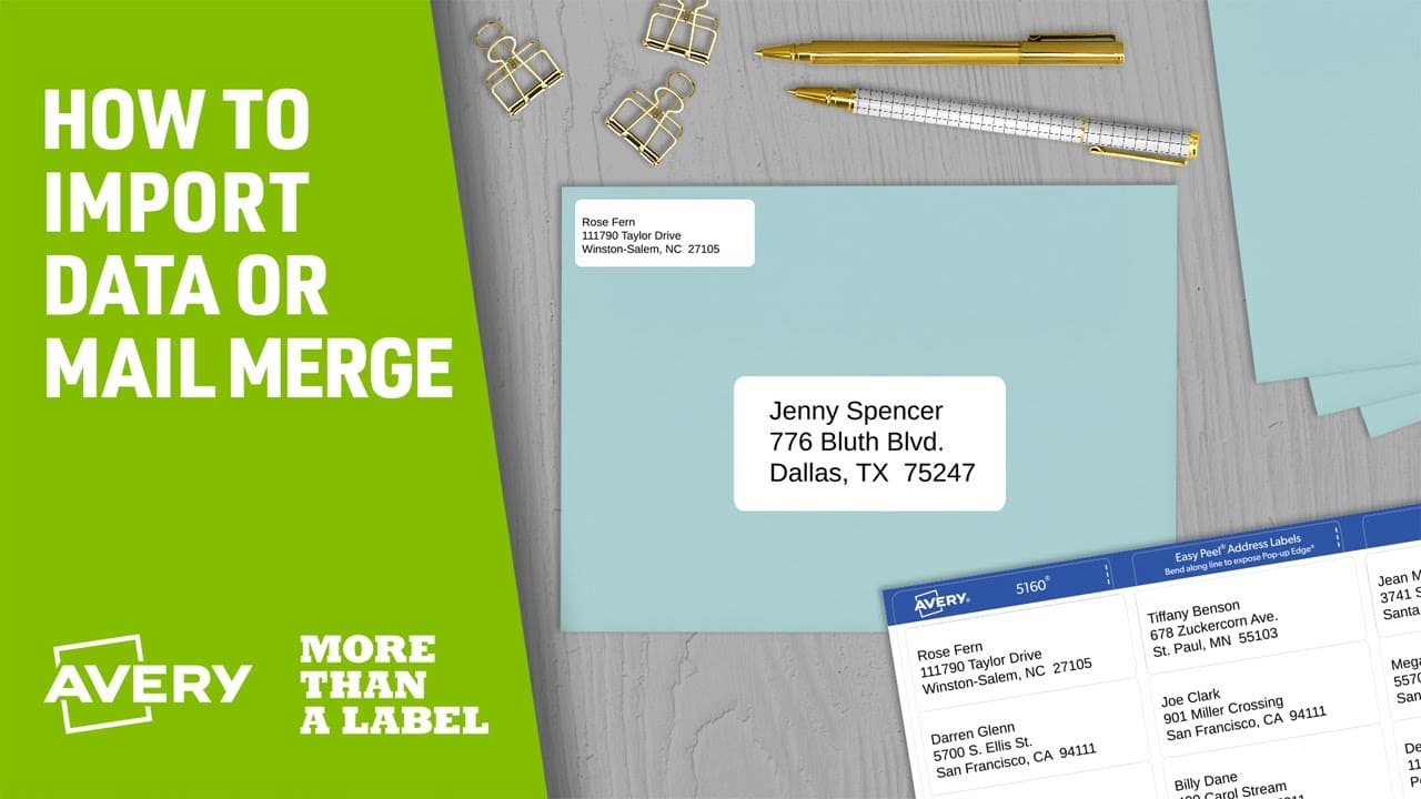 How to Pick the Best Address Label Size for Postcards - Avery Blog, image size:1280x720