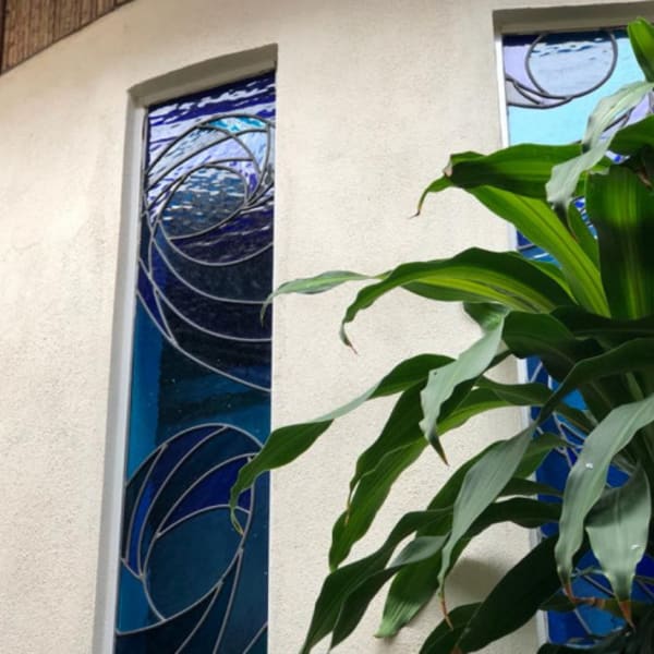Vitrales de arte mexicano de la habitación Carambola