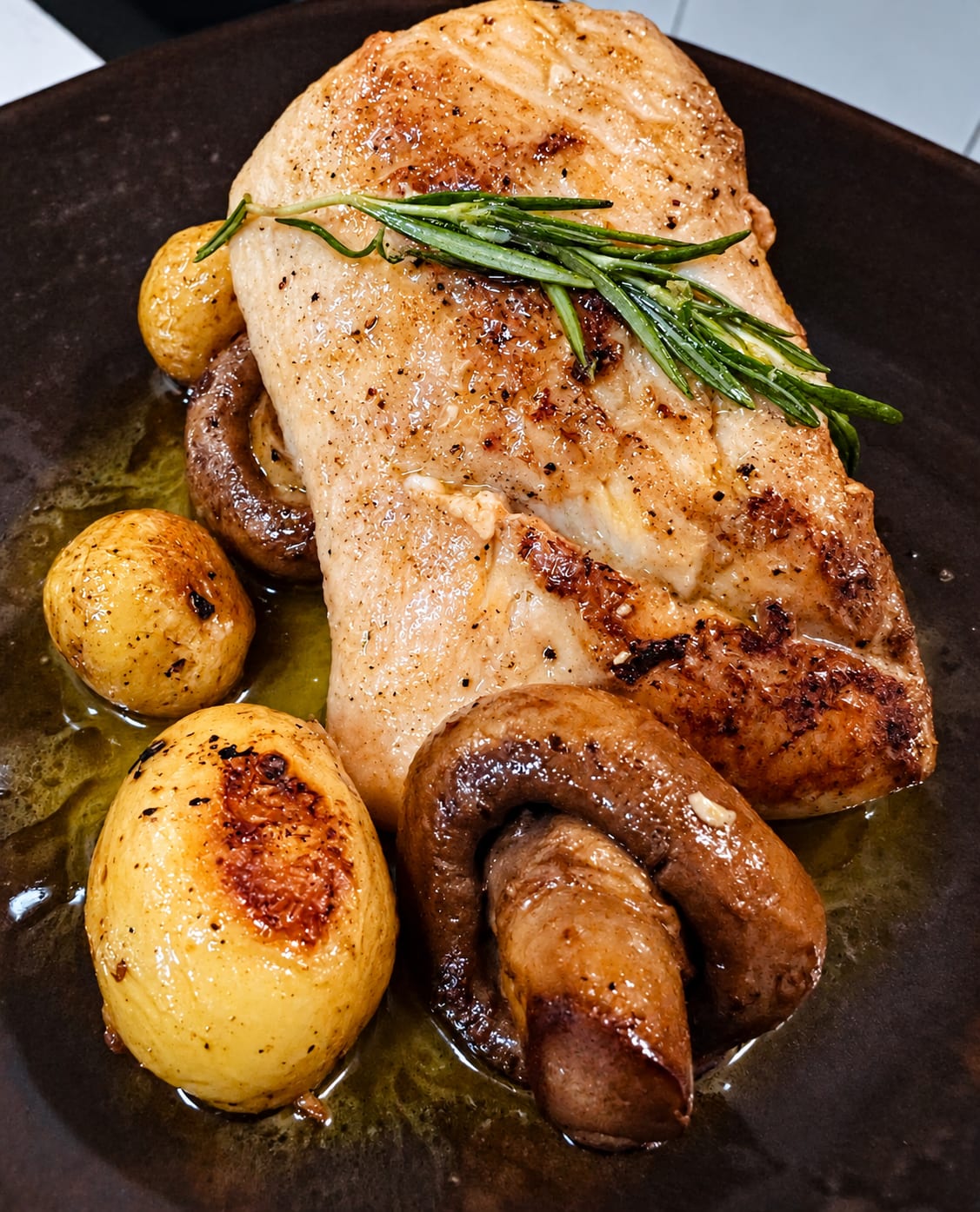 Lonja de dorado a la meunière