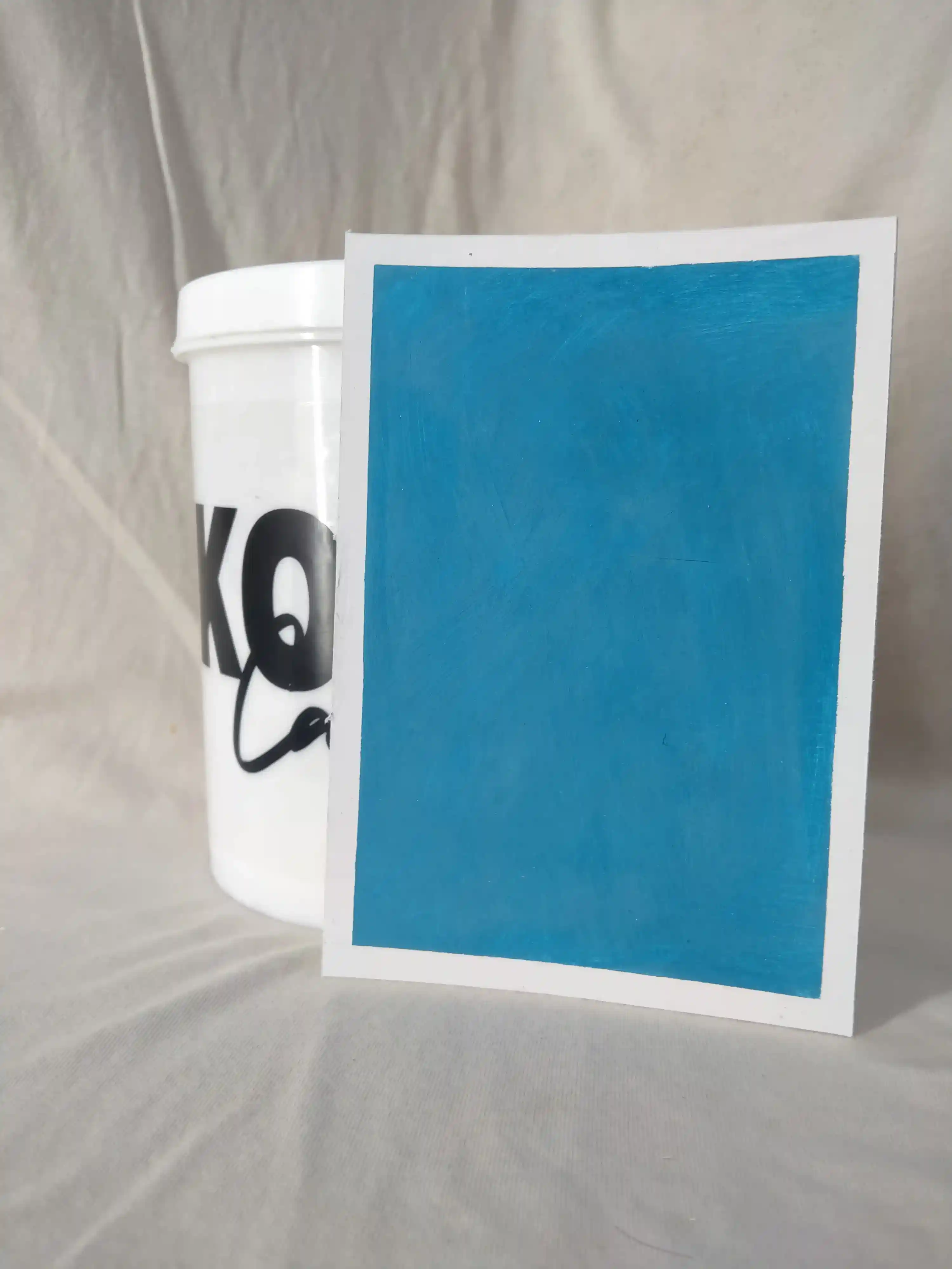 Deep Aqua Lime Wash Texture Paint India - kolor canvas