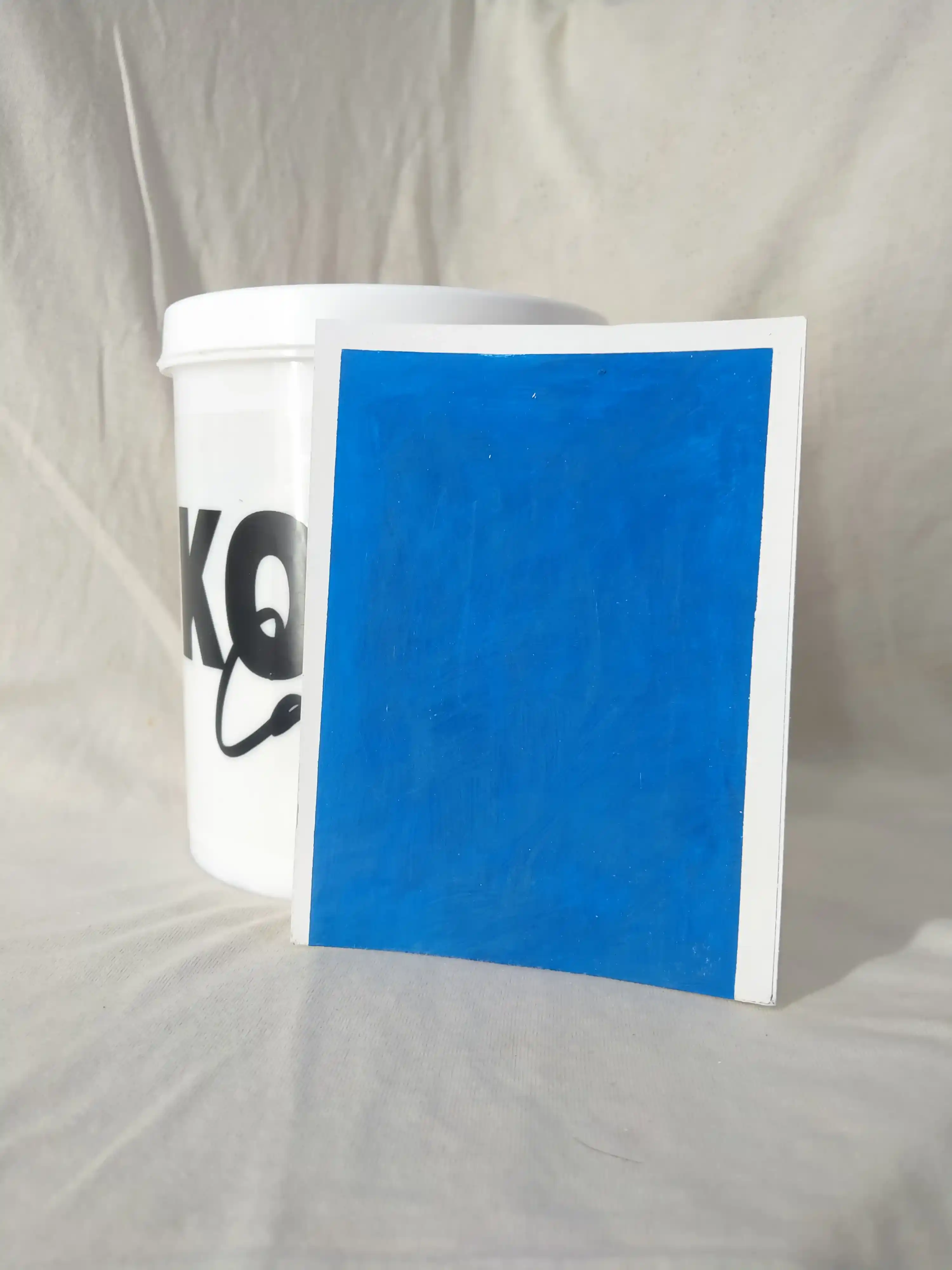 Science Blue Lime Wash Texture Paint India - kolor canvas