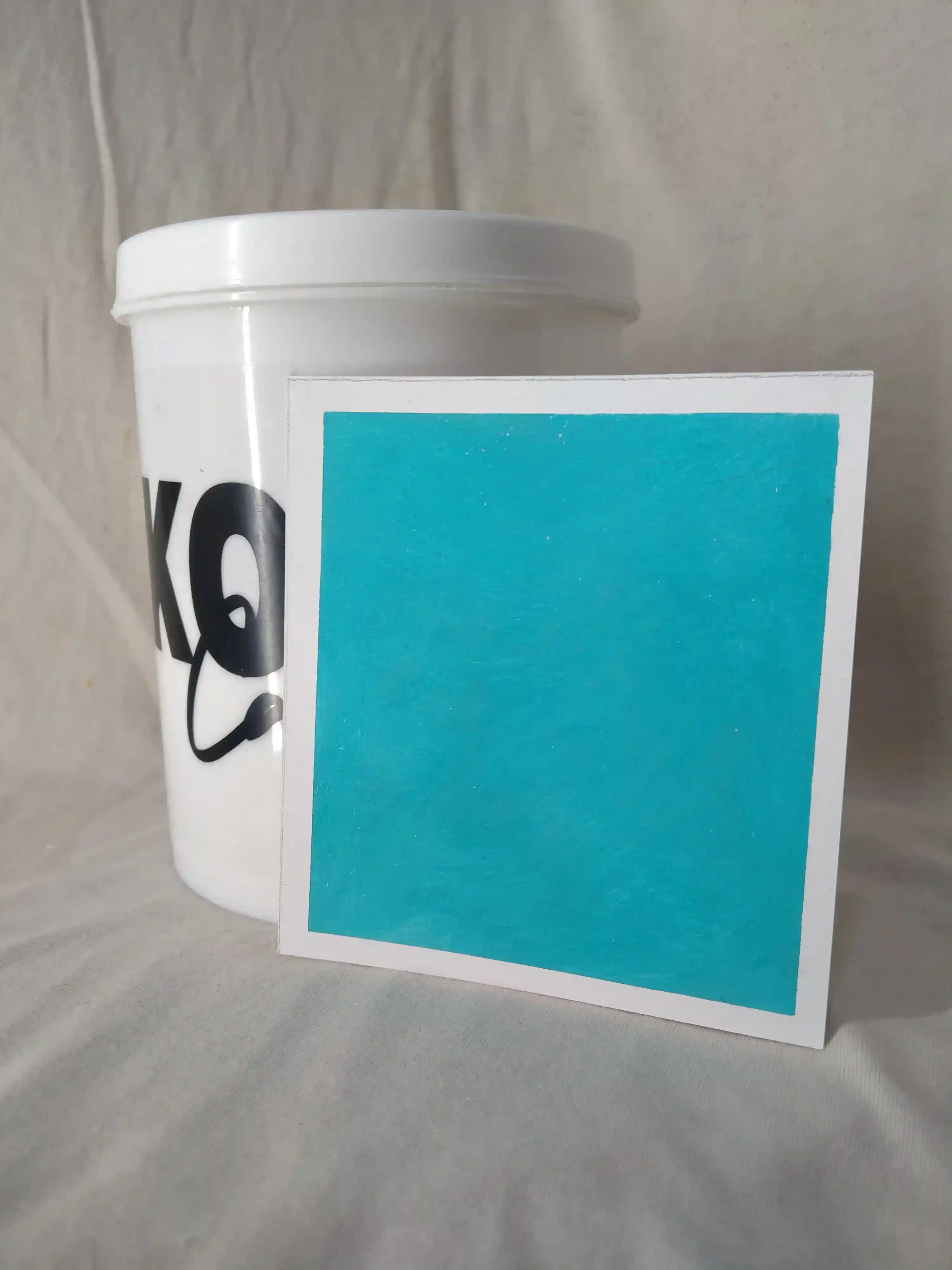 Arctic Blue Lime Wash Texture Paint India - kolor canvas