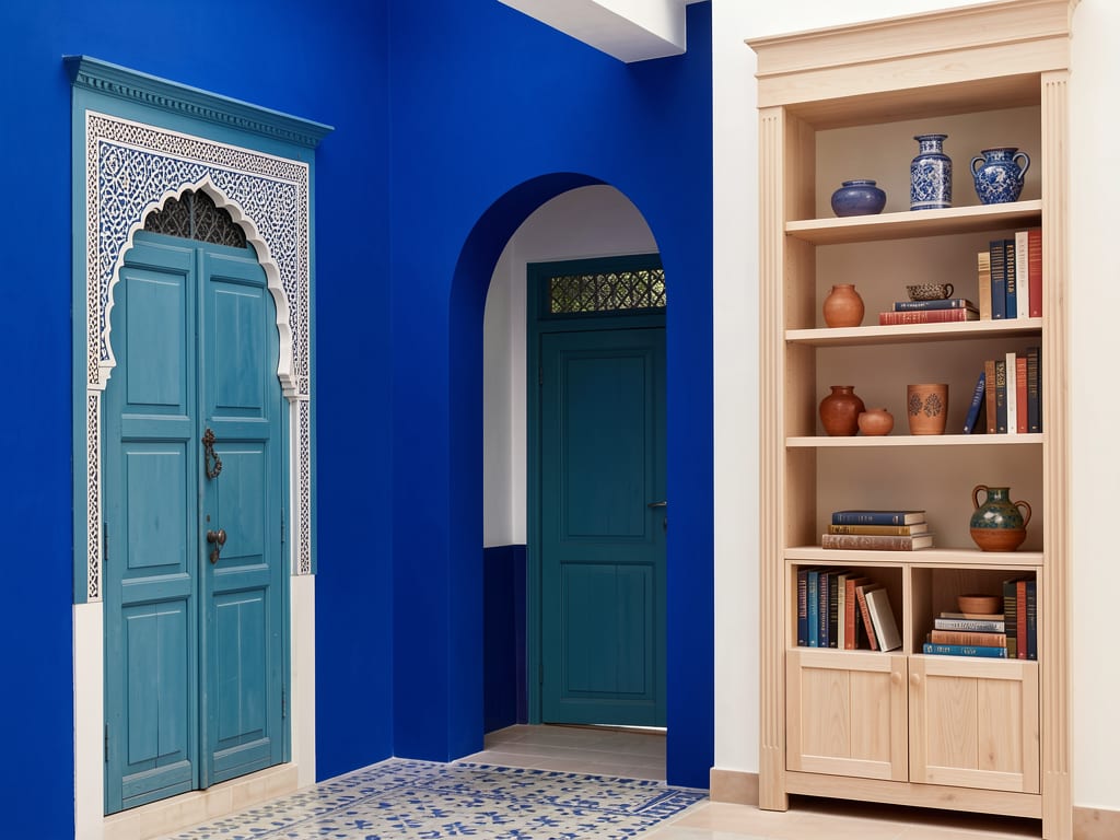 Bibliothèque bleu Majorelle — villa marrakech