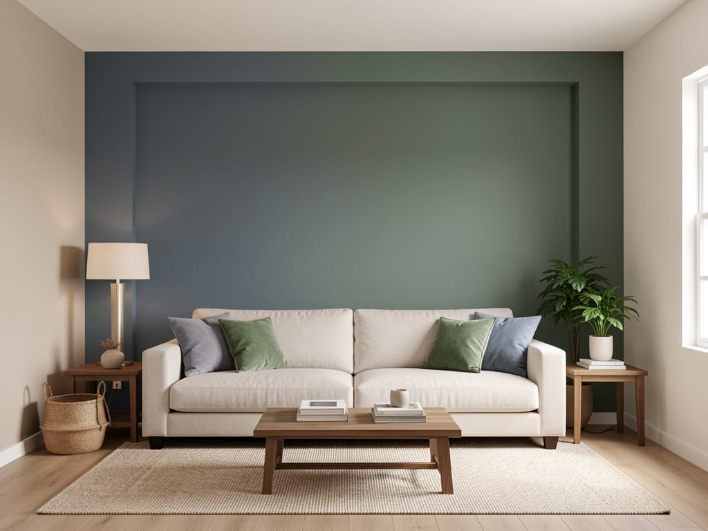 Salon mur accent terracotta — casablanca