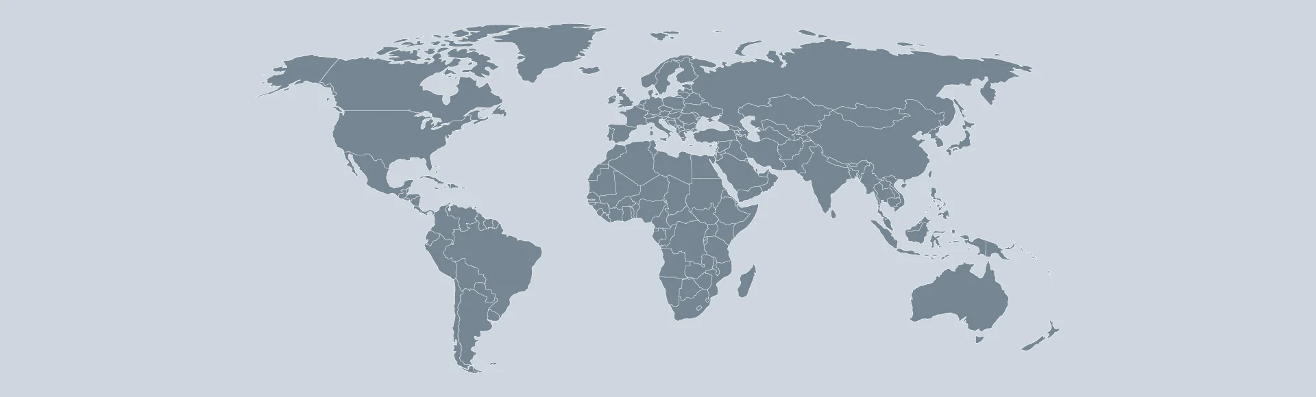 World map of resort destinations