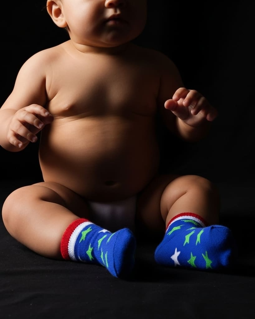 Blue Starry Fun Crew Baby Socks thumbnail 2