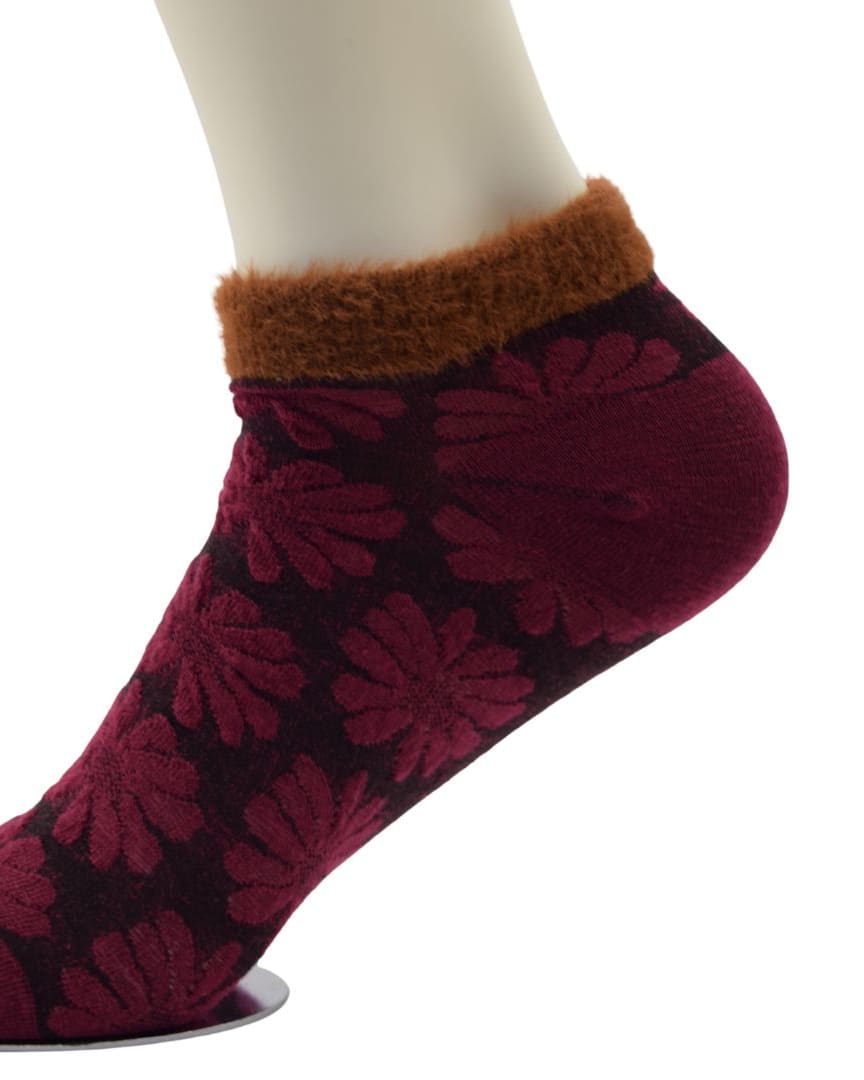 Soft Ash Grey Kids Winter Woolen Terry Socks with Puppy Design thumbnail 3