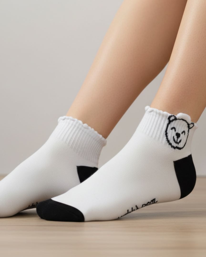 Women Cotton Ankle Socks Pack of 5 Soft Breathable Cute Design Comfort Fit thumbnail 3