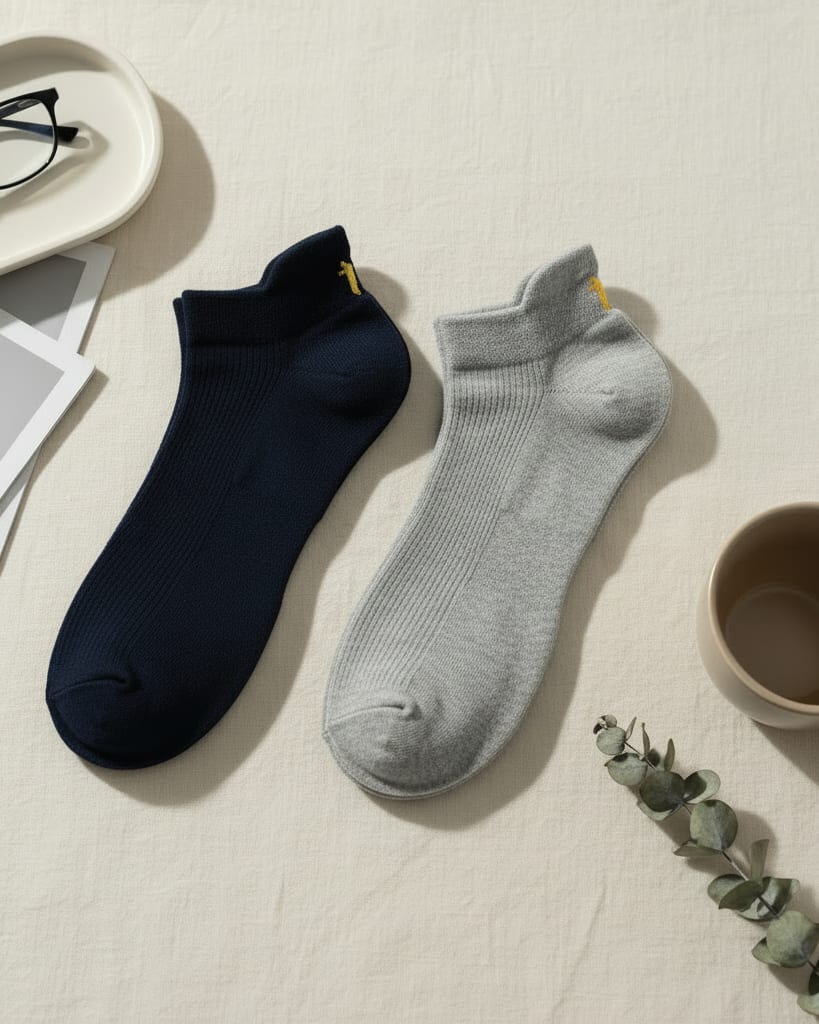 Antimicrobial Ankle Socks Pack of 2 – Breathable Odor-Resistant Everyday Comfort Socks thumbnail 3