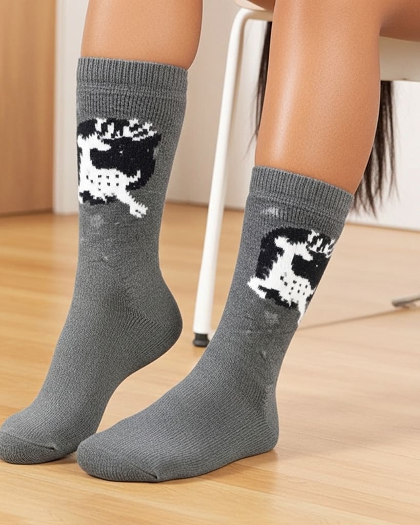 Reindeer Socks – 6 Pair Premium Winter Pack (Unisex) thumbnail 4