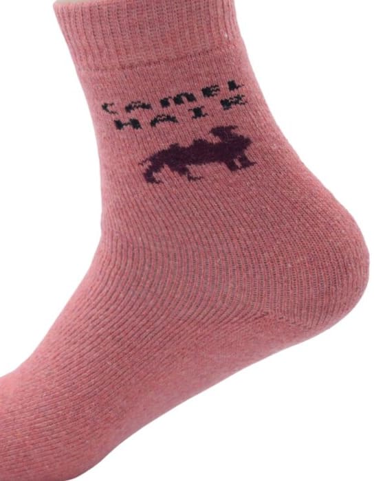 Pink Camel Woolen Socks for Women – Warm, Soft & Stylish Winter Comfort thumbnail 3