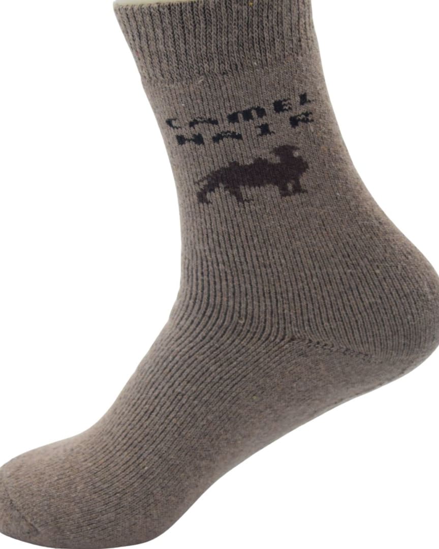 Camel Woolen Socks for Women – Ultra Warm & Soft Winter Comfort Wear thumbnail 3
