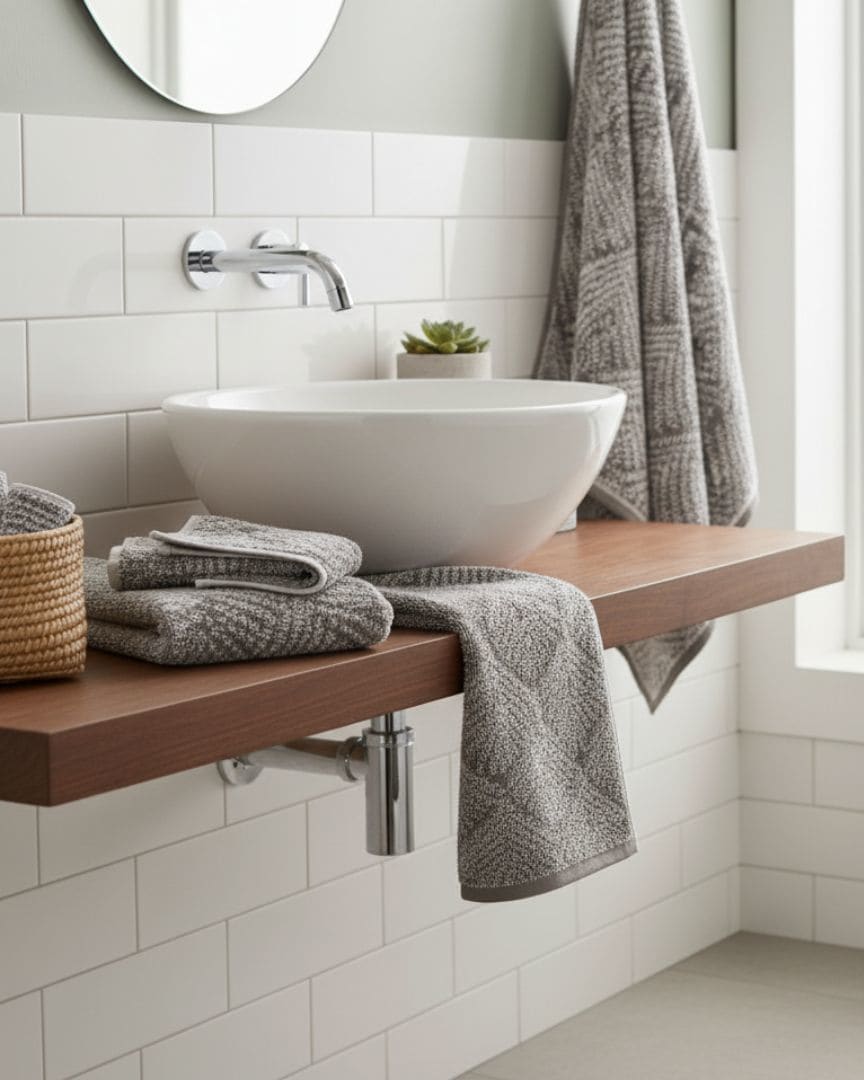 Premium Quick Dry Grey Cotton Bath Towel – 650 GSM, Extra-Large (152×75 cm) Ultra-Soft & Super-Absorbent thumbnail 2