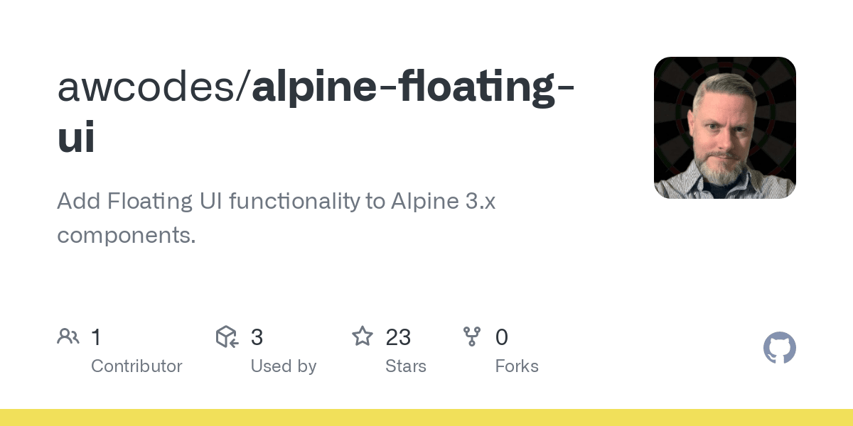 Alpine Floating UI screenshot