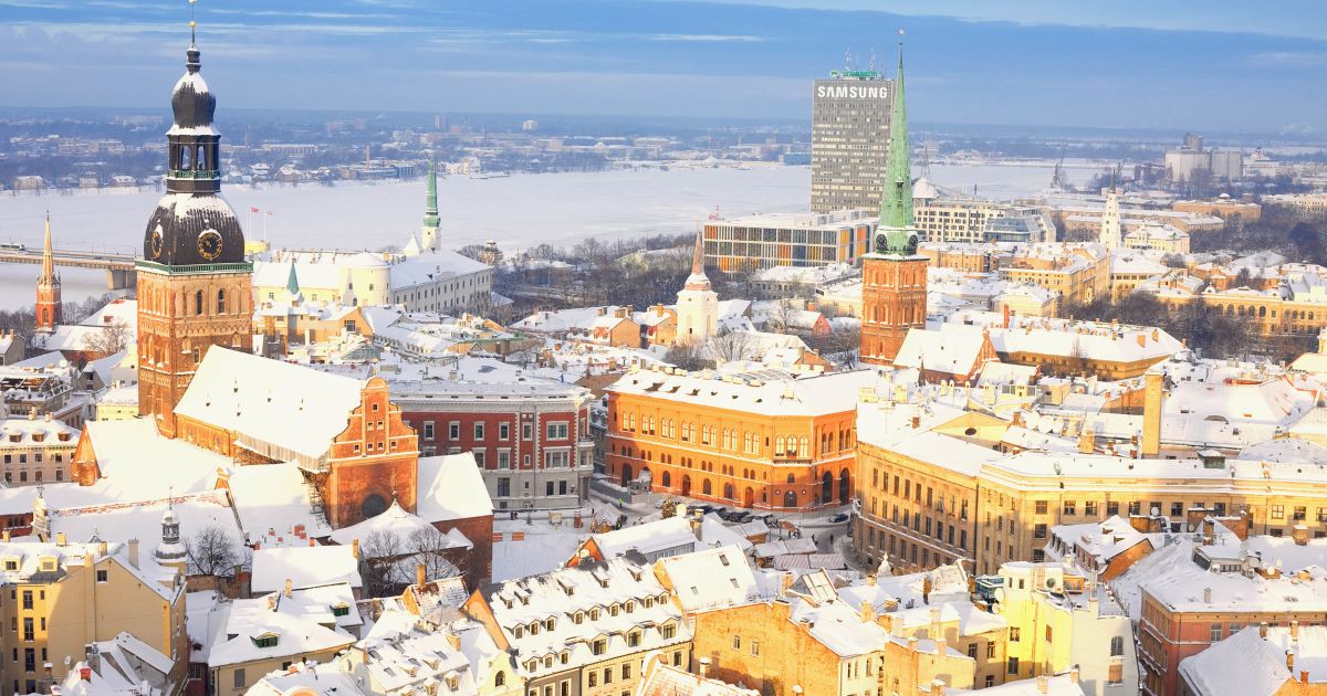 ᐅ Riga im Winter Lettlands Hauptstadt im Schnee