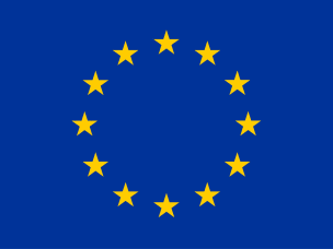 blaue Flagge mit gelben Sternen