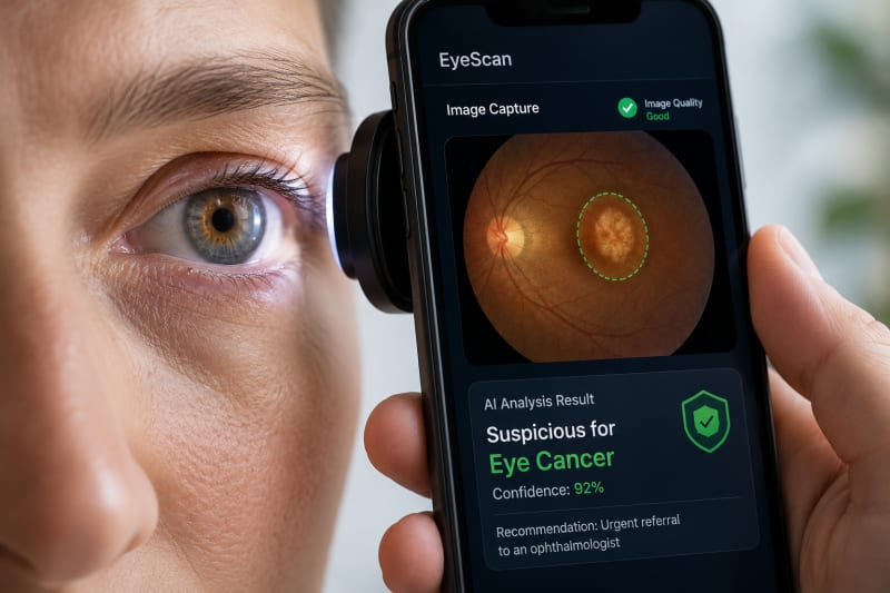 Breakthrough AI Tool: Smartphone App Detects Eye Cancers with Specialist Level Precision