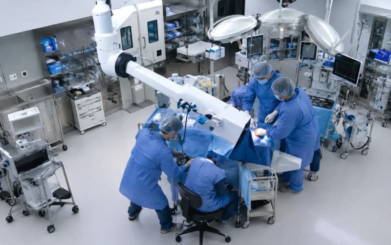 Japan earthquake shakes operating room as doctors shield patient