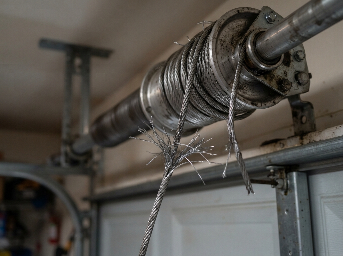 broken garage door spring