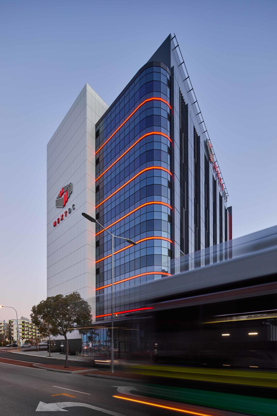 The exterior of the P2 Data Centre in Perth