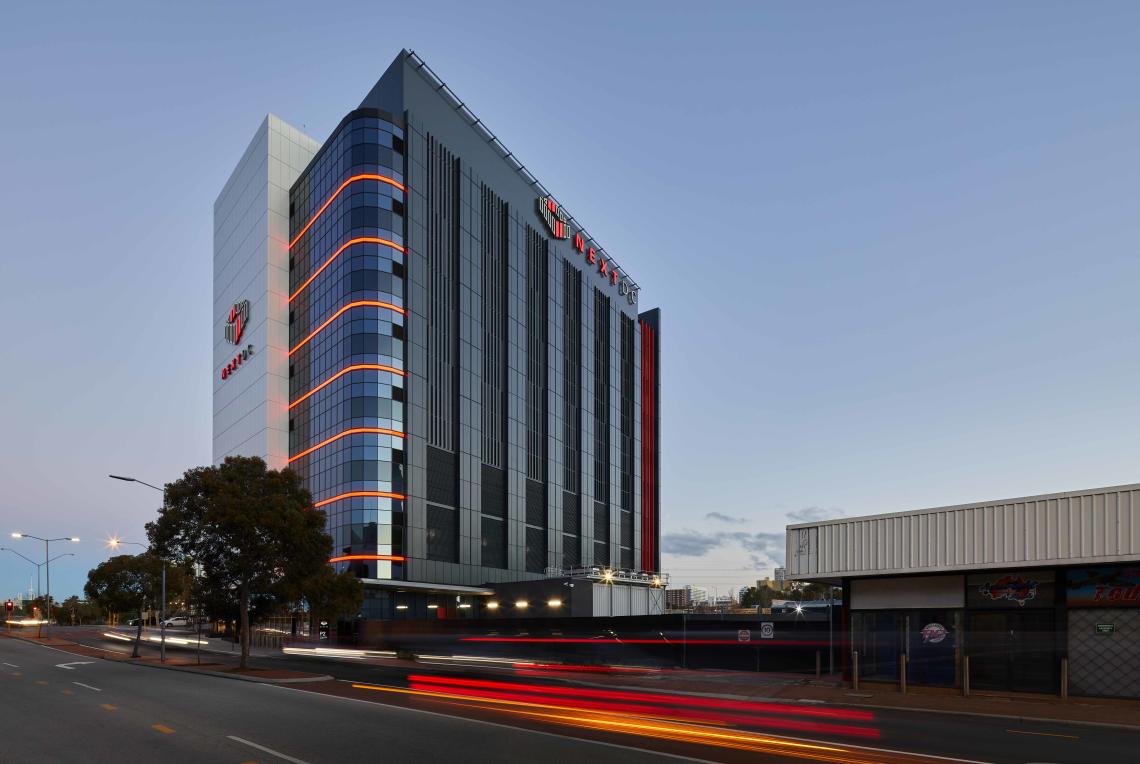 The exterior of the P2 Data Centre in Perth