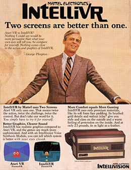 A poster for IntelliVR by Atari