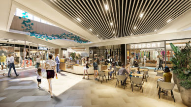 Interior rendering of Karingal Hub Shopping Centre Redevelopment | Retail Architecture