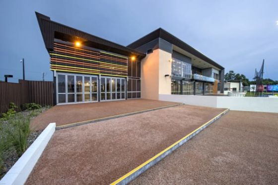 The Michael Long Centre is a first-class facility that incorporates a learning area and residential accommodation, a gym, lap pool and rehabilitation pool and spa, an education space, music and arts space, function rooms, a lecture theatre, a dining room a