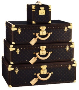 Louis Vuitton Leather Luggage Set