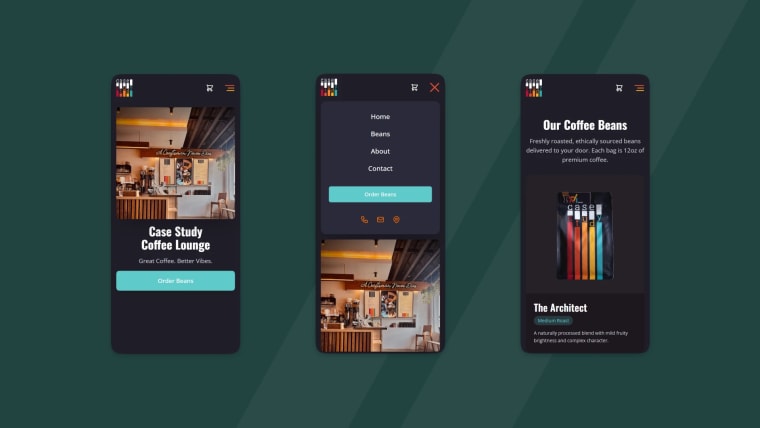 Case Study Coffee Lounge Website