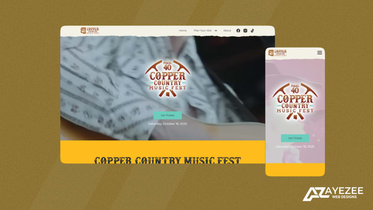 Copper Country Music Fest Website