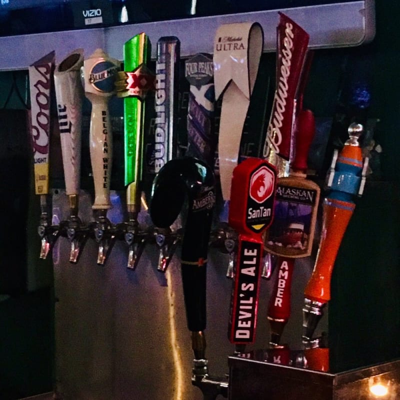 Beers on tap