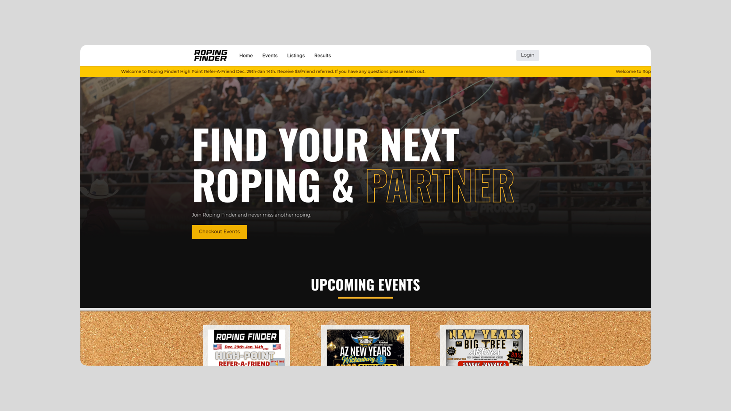 Roping Finder hero image