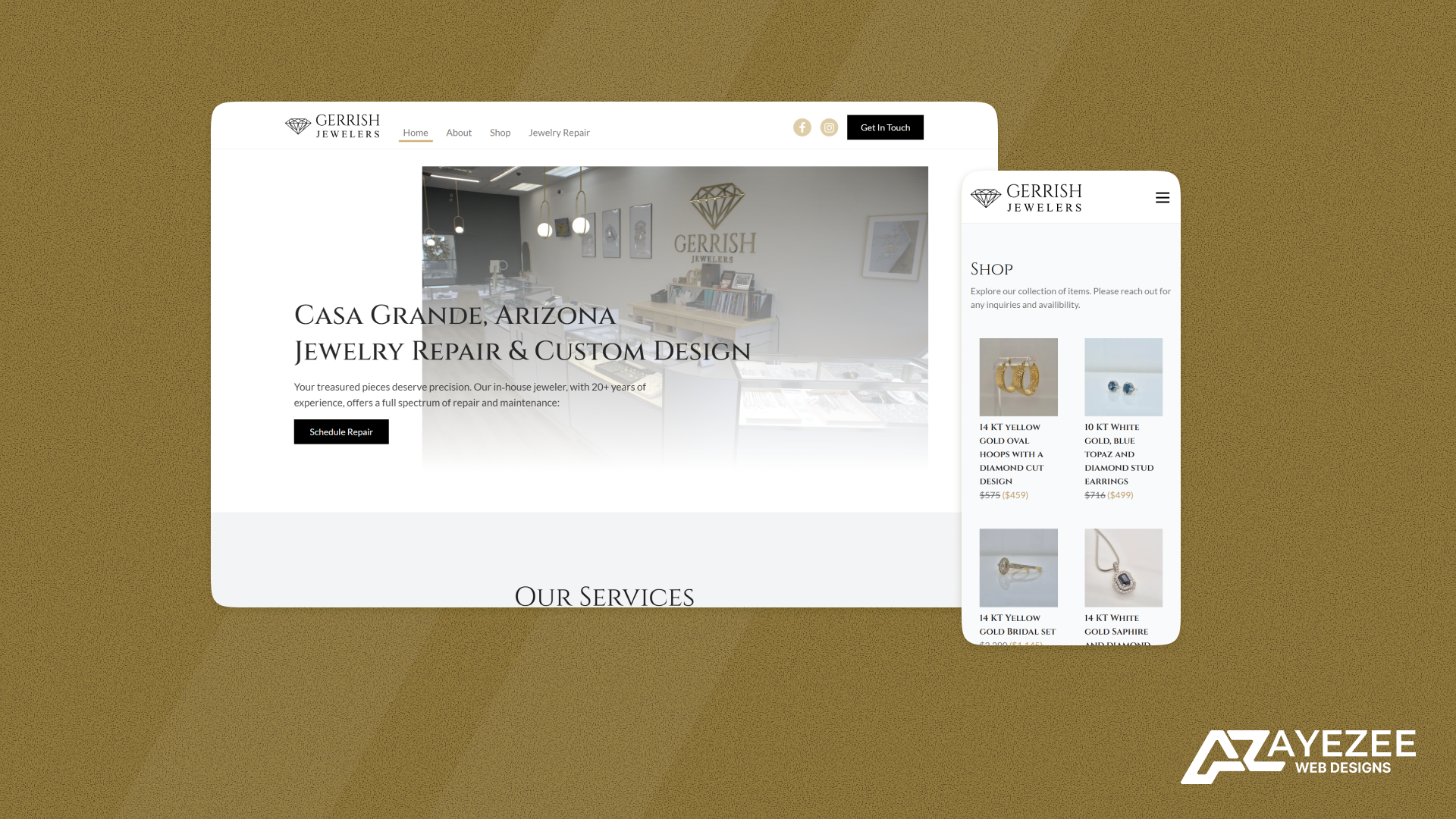 Gerrish Jewelers Website