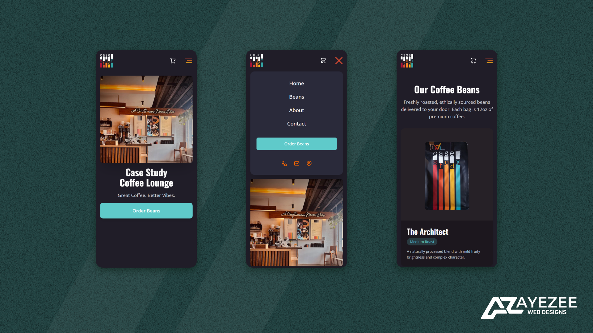 Case Study Coffee Lounge Website