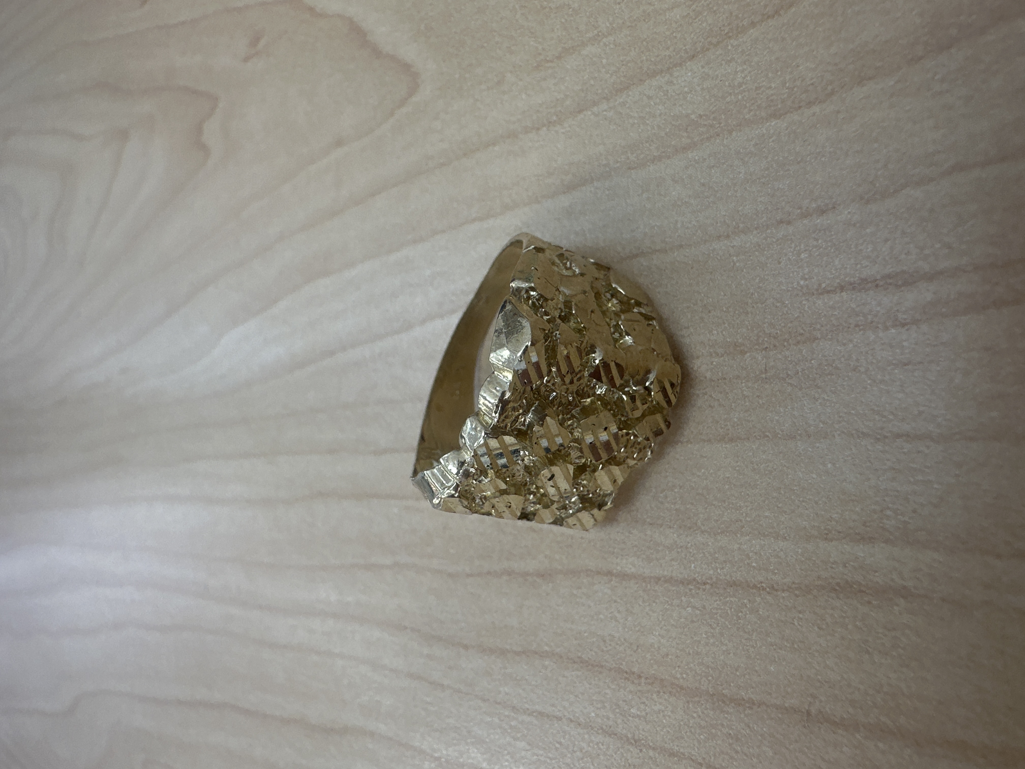10kt nugget ring - 6.18 gram
