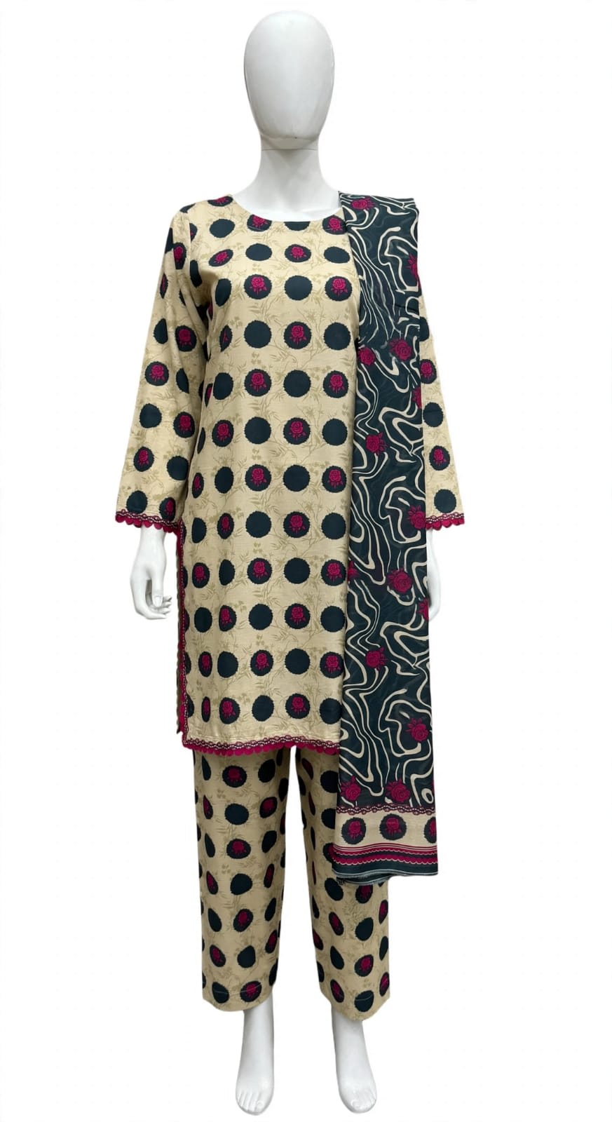 Printed 3 piece Unstitched