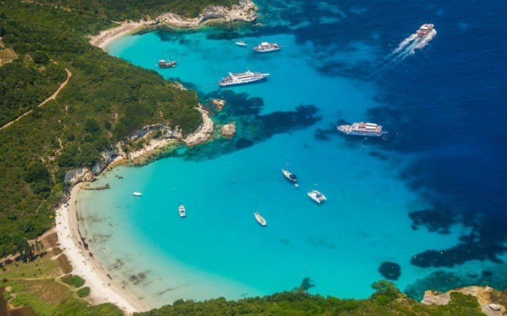 Паксос Греческий остров Прыжок 1111 Паксос Греческий остров Прыжок