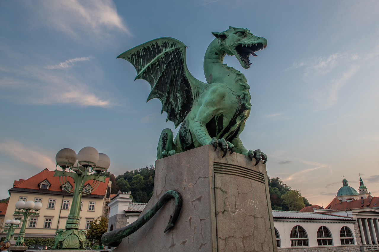 Мост Дракона в Любляна 111 Мост Дракона в Любляна