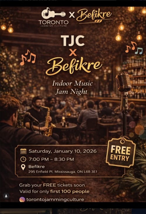 TJC x Befikre: Indoor Music Jam Night