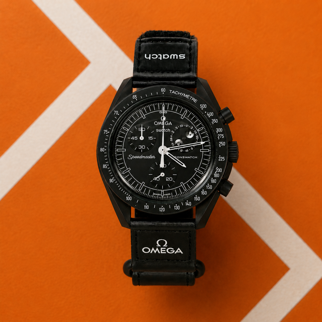 Omega x Swatch Bioceramic Moonswatch Mission To Moonphase Snoopy 
