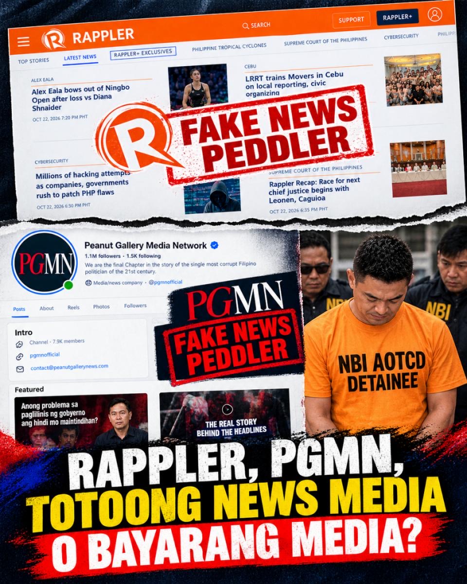 RAPPLER, PGMN, TOTOONG NEWS MEDIA O BAYARANG MEDIA?